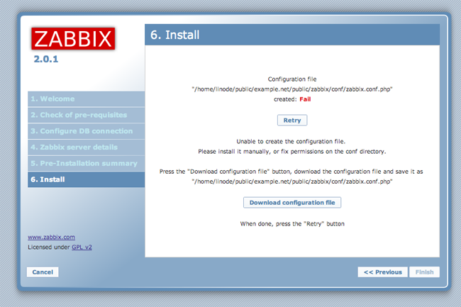 Zabbix installer.